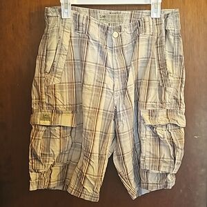 Lee Men's plaid cargo shorts